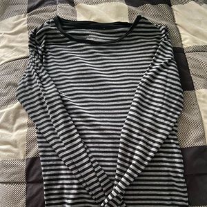 Black and grey striped shirt